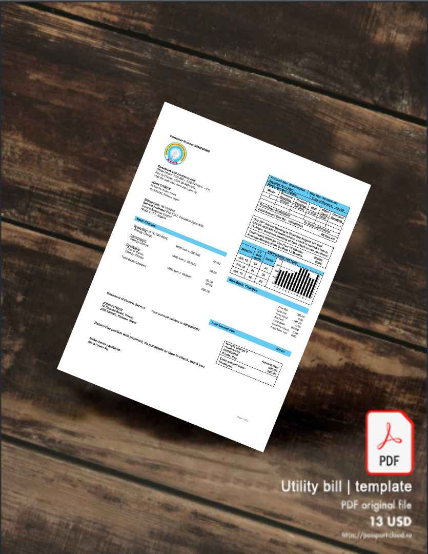 Utility bill | Albanian Power | Albania